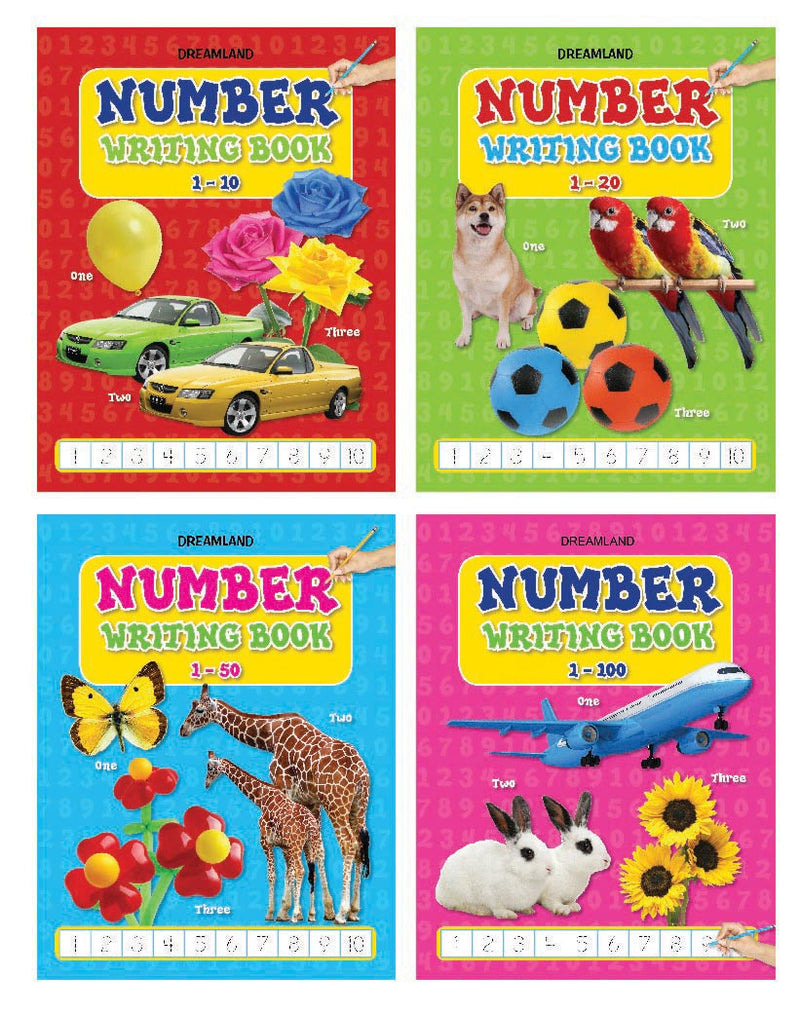 Number  Writing book (4 titles) Pack - The Kids Circle