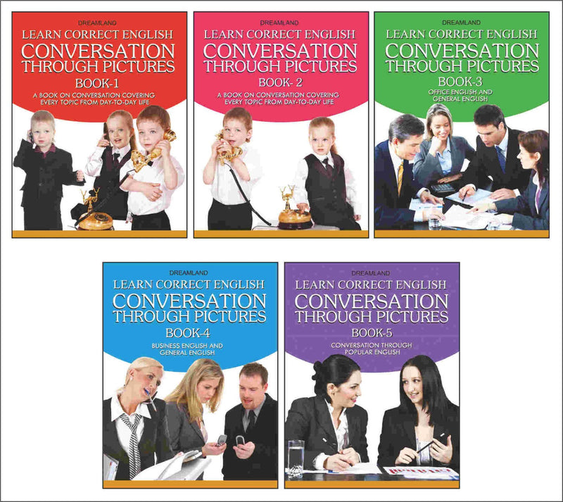 Dreamland Learn Correct English Conversation (5  titles) pack - The Kids Circle