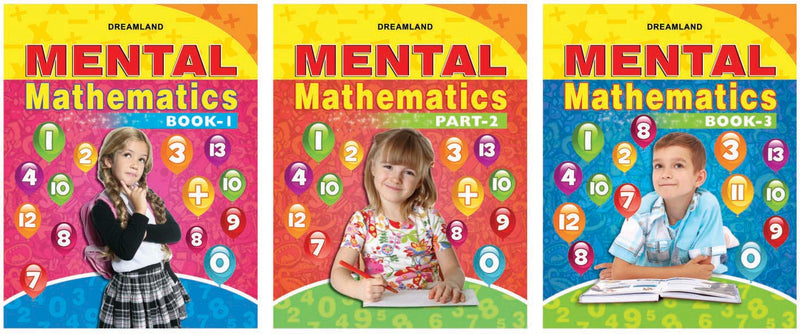 Dreamland Mental Mathematics (Set -2 ,Book 1,2,3) - The Kids Circle