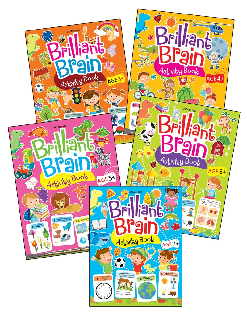 Dreamland Brilliant Brain Activity Books - 5 Titles) - The Kids Circle