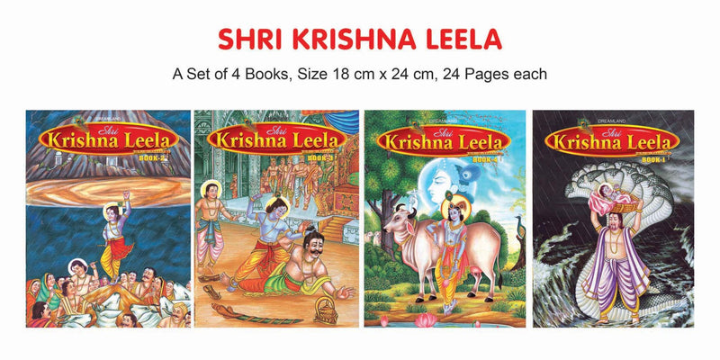 Dreamland Shri Krishan Leela Pack (4 Titles) - The Kids Circle