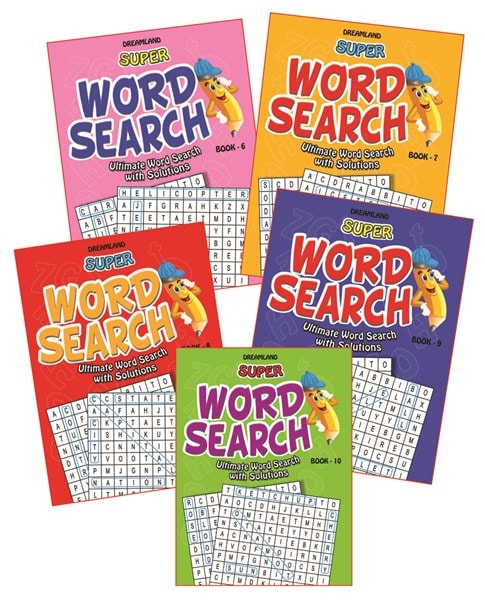 Dreamland Super Word Search Pack 2 - (5 Titles) - The Kids Circle