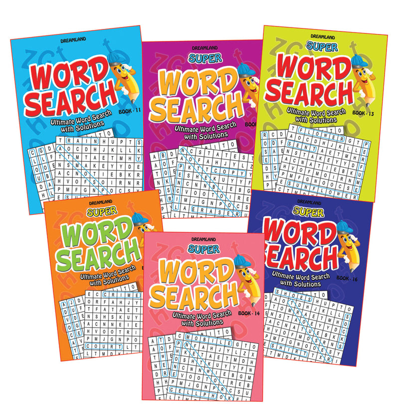Dreamland Super Word Search Pack 3 - (6 Titles) - The Kids Circle