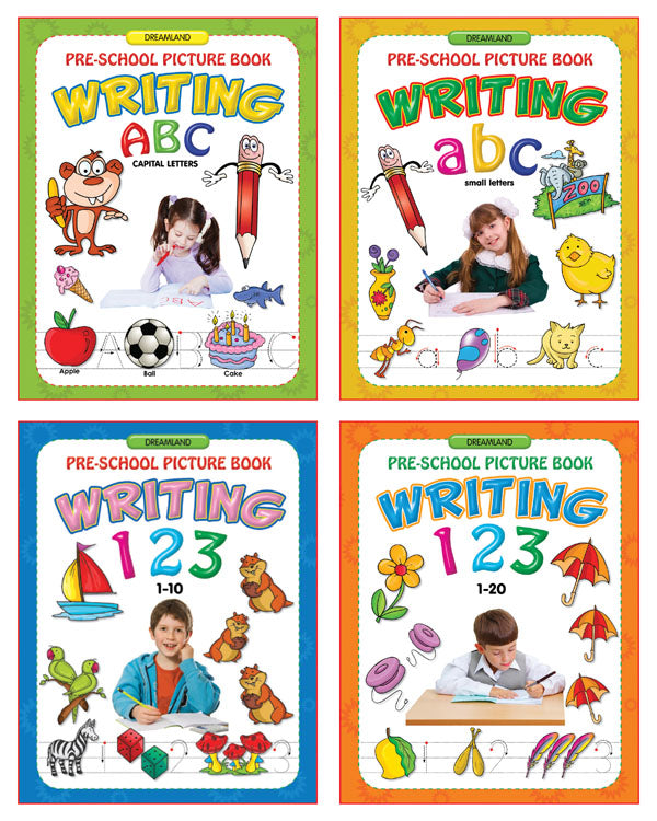 Pre- School Picture Books - Alphabet and Number Writing Pack - The Kids Circle