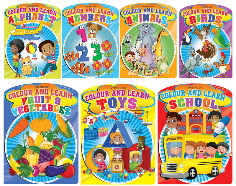 Dreamland Colour and Learn Pack (7 Titles) - The Kids Circle