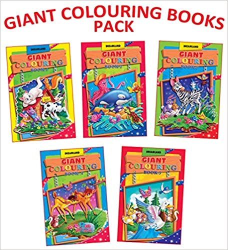 Dreamland Giant Colouring Books - (5 Titles) - The Kids Circle