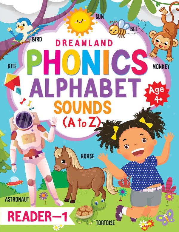 Dreamland Phonics Reader -1  (Alphabet Sounds, A to Z) Age 4+ - The Kids Circle