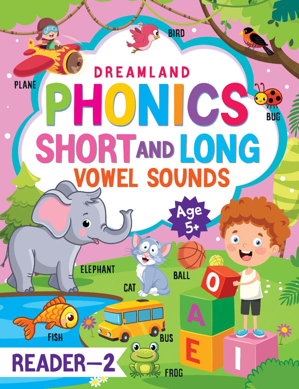 Dreamland Phonics Reader- 2  (Short and Long Vowel Sounds) Age 5+ - The Kids Circle