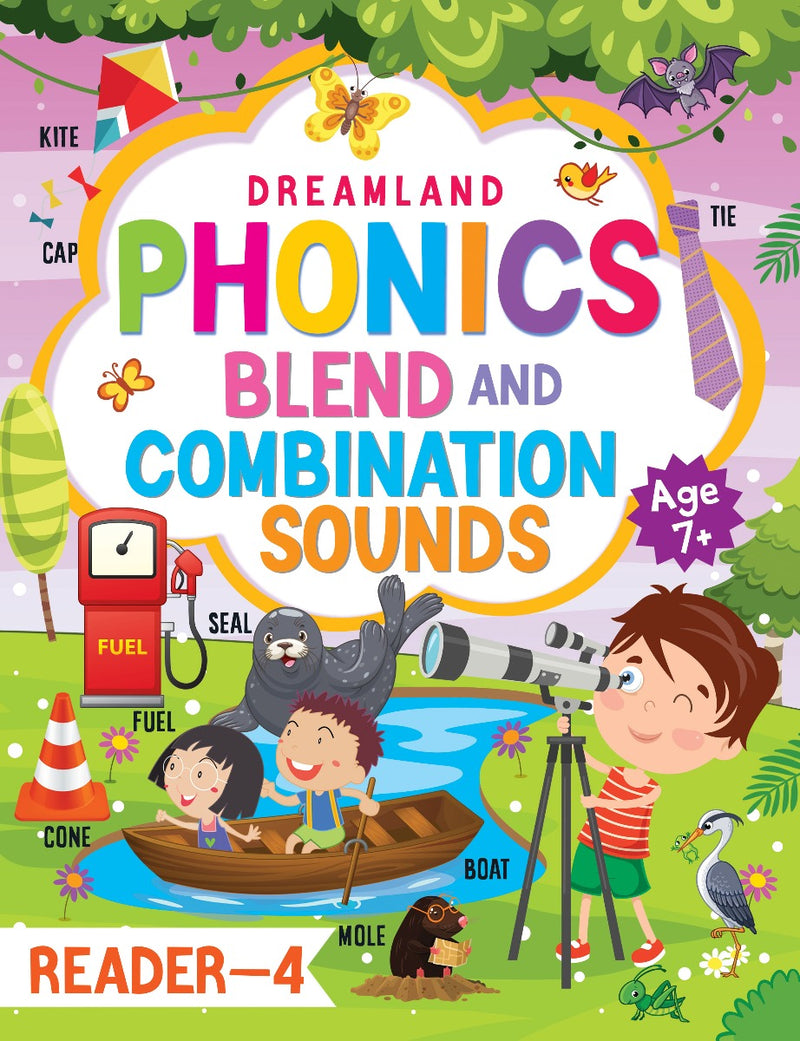Dreamland Phonics Reader - 4 (Blends and Combination Sounds) Age 7+ - The Kids Circle