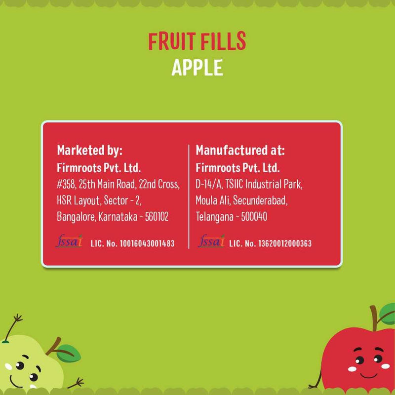 Timios Fruit Fills-Apple-Made with 100% Fruit