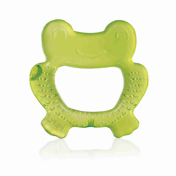 BeeBaby Frog Shape Teethers for 6 to 12 Months BPA Free. Cooling Water Filled Baby Teether, Soft Teething Toy for Babies with Carry Case, Soothes Gums and Easy to Grip (6 Months+) (Frog - Green)
