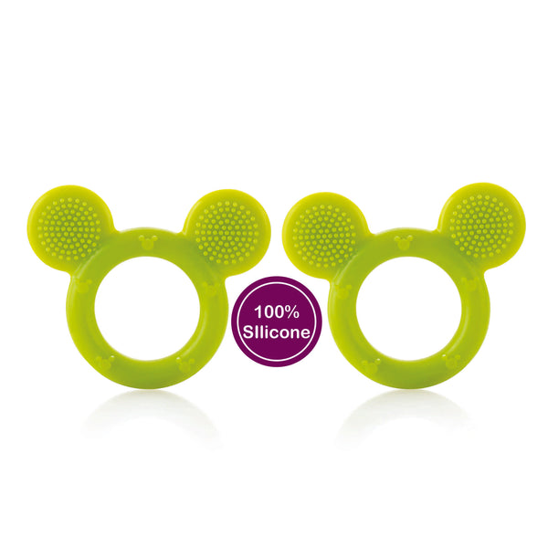 BeeBaby Infant Soft Silicone Bristles Teether (100% BPA Free) (Bristles - Green)
