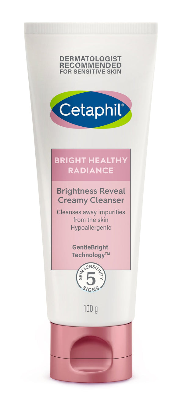 Cetaphil Brightness Reveal Creamy Cleanser - 100 g| Brightening Face Wash for Uneven Skin Tone| Niacinamide, Sea Daffodil| Fragrance Free| Dermatologist Recommended