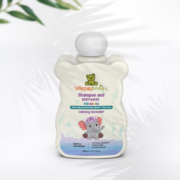Shushu babies Calming Lavender Shampoo and Body Wash - 200ml