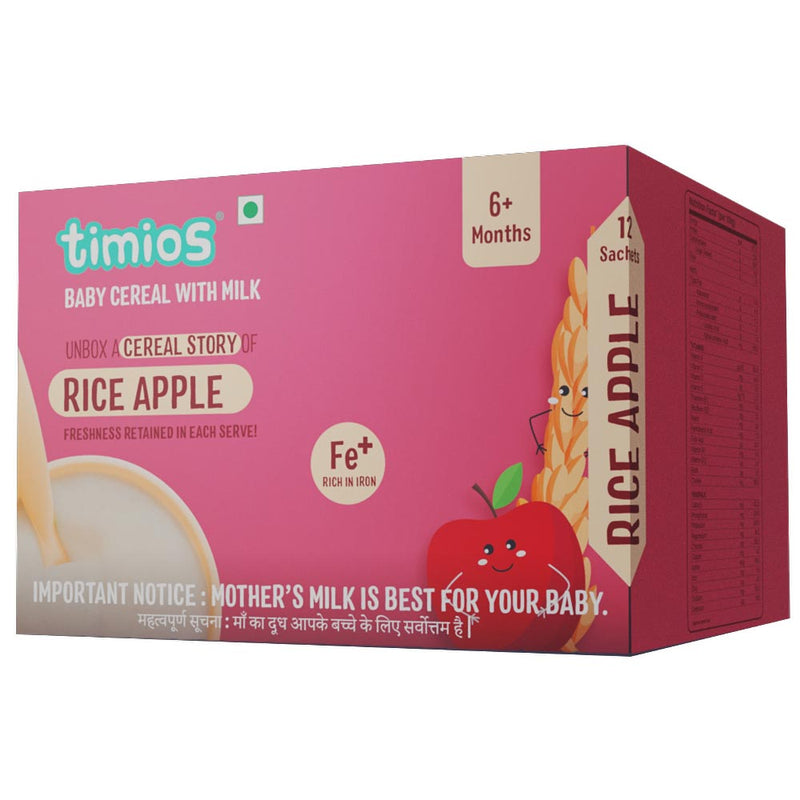 Timios Milk Based Baby Cereal - Rice Apple