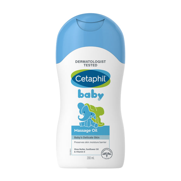 Cetaphil Baby Massage Oil, 200 ml, White