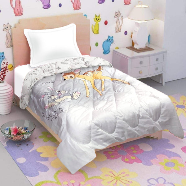 Cot and Candy Disney Bambi 100% Cotton Friend Comforter - Toddler Size ( 150 x 100 cms) - Reversible Design