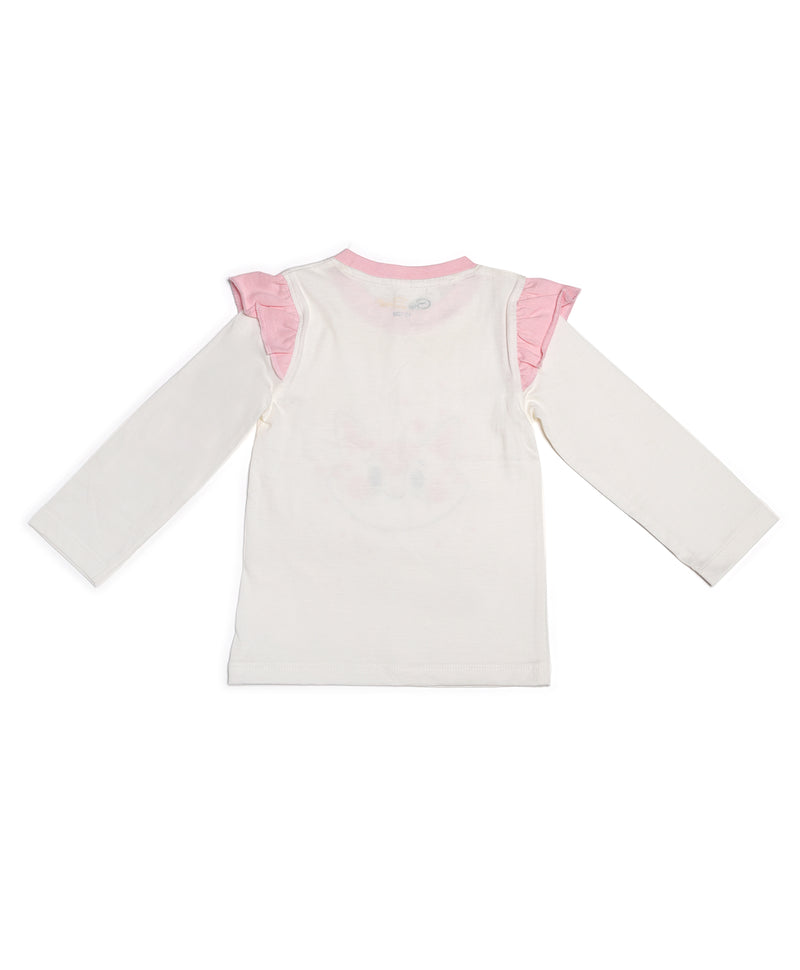 Go Bees Premium Organic Cotton Meow Baby Pink Dungree and Top