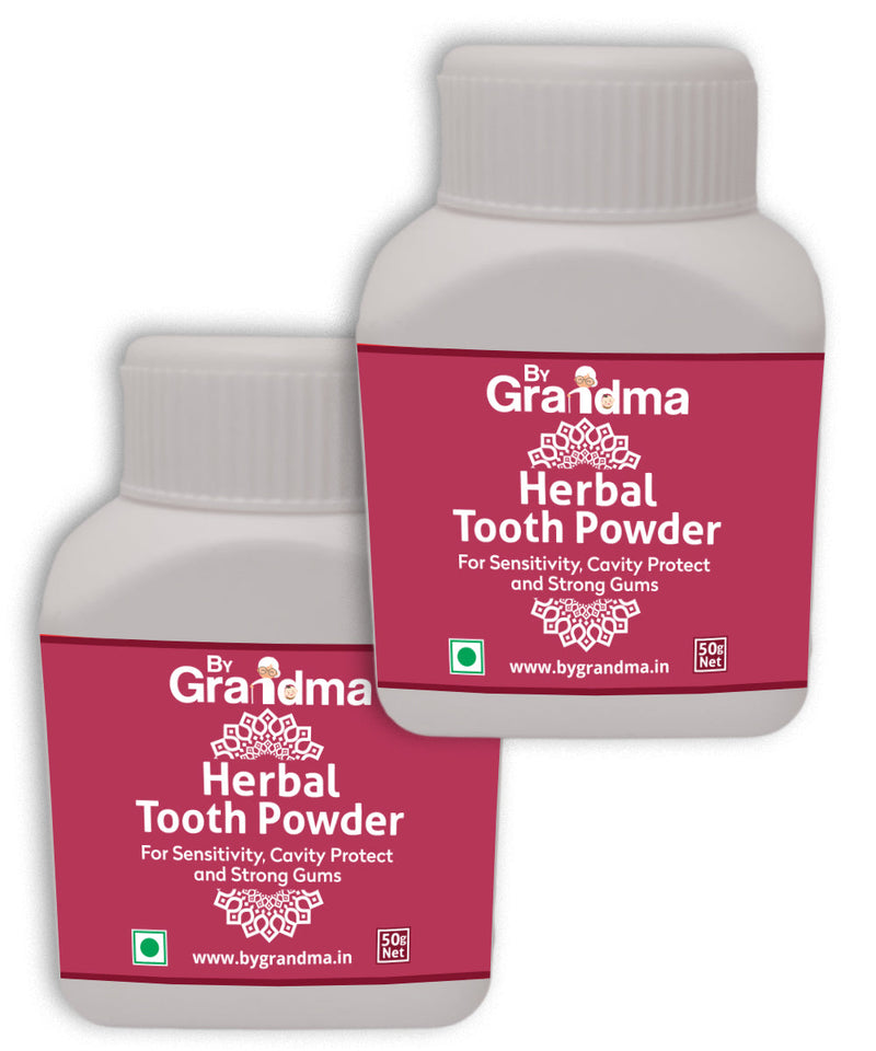 ByGrandma® Herbal Tooth Powder for Sensitivity, Cavity Protect and Strong Gums