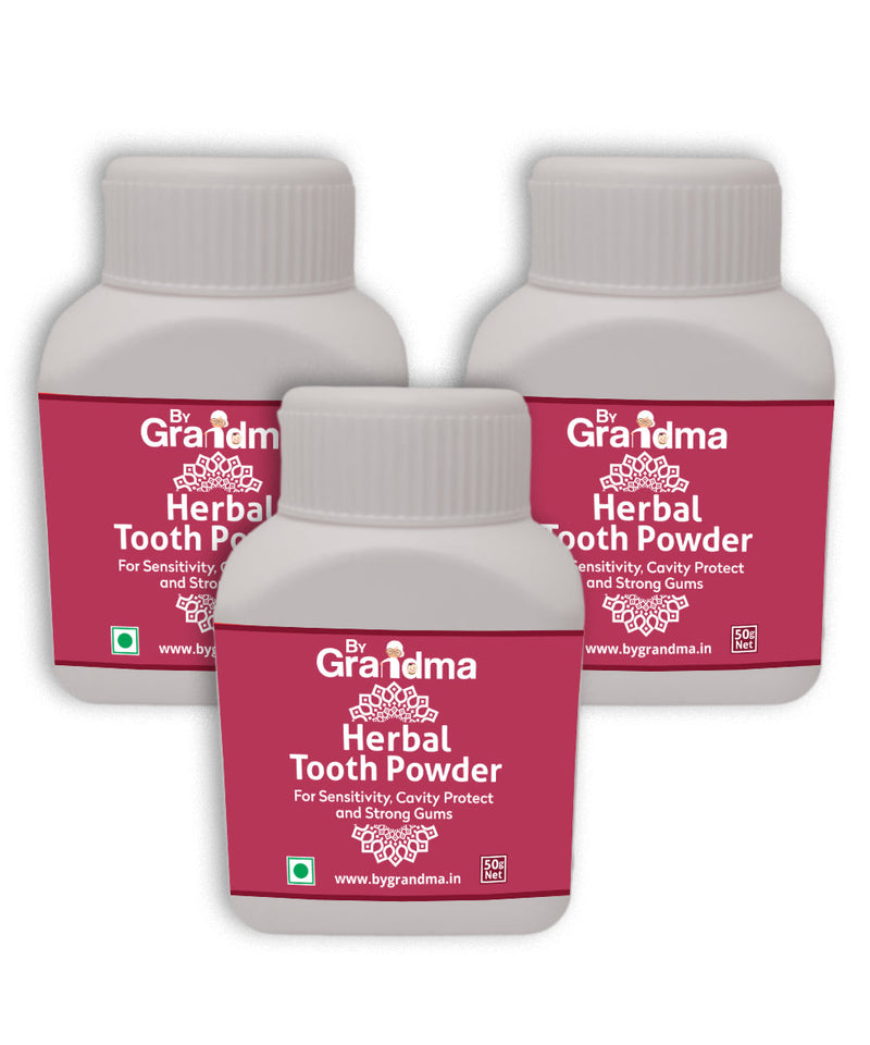 ByGrandma® Herbal Tooth Powder for Sensitivity, Cavity Protect and Strong Gums