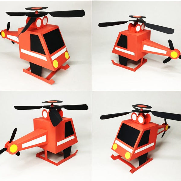 Cot and Candy Windy Copter DIY Paper Art & Craft Kit - Jumboo Toys