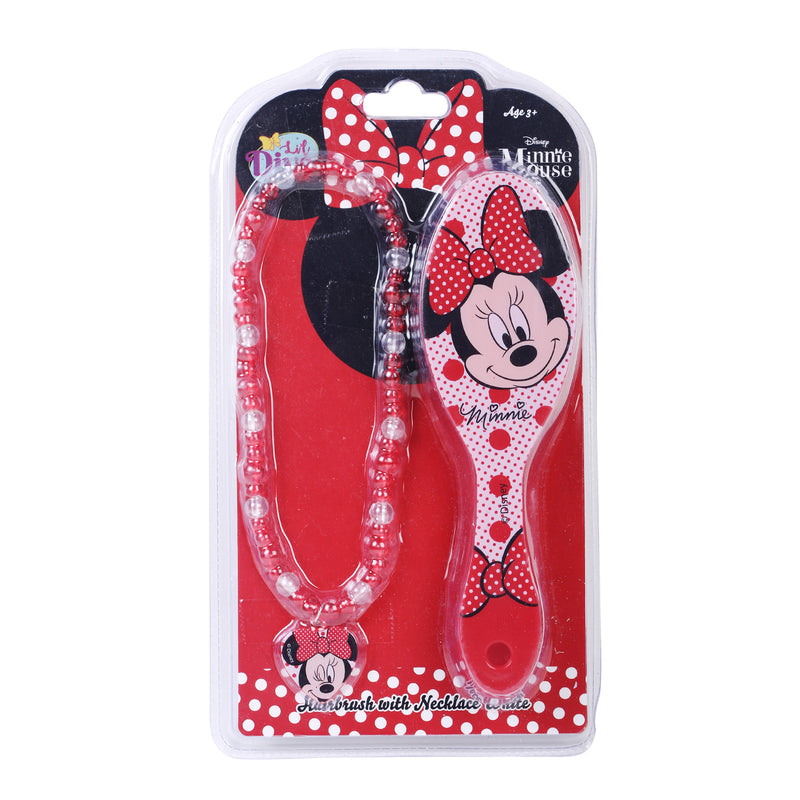 Winmagic Minnie Mouse Hairbrush with Necklace White