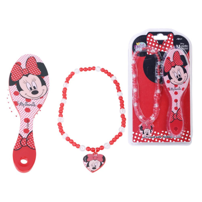 Winmagic Minnie Mouse Hairbrush with Necklace White