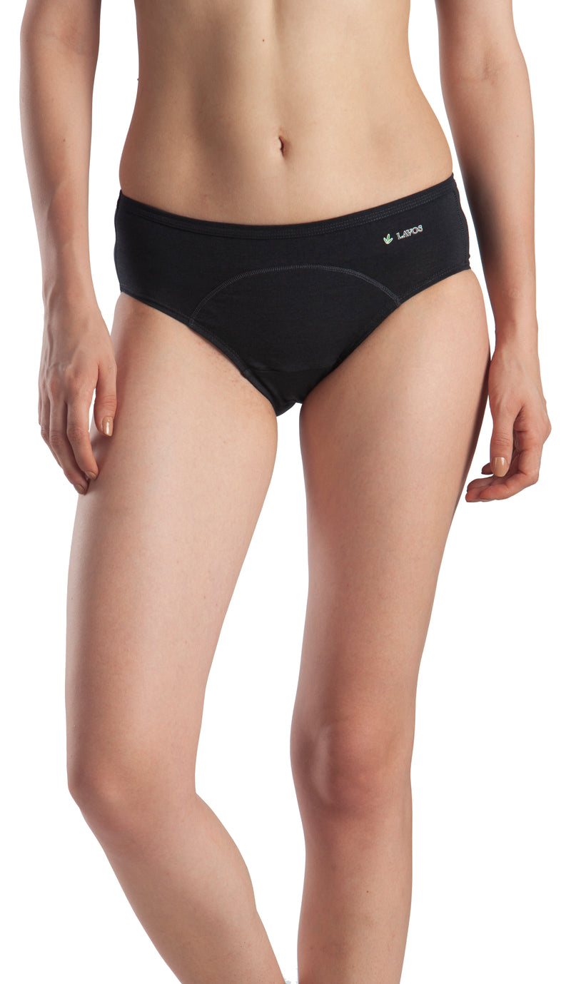 Lavos Bamboo Period Panty | Reusable Period Underwear | Leakproof Menstrual Panties LW1005-No Stain-Gun Metal