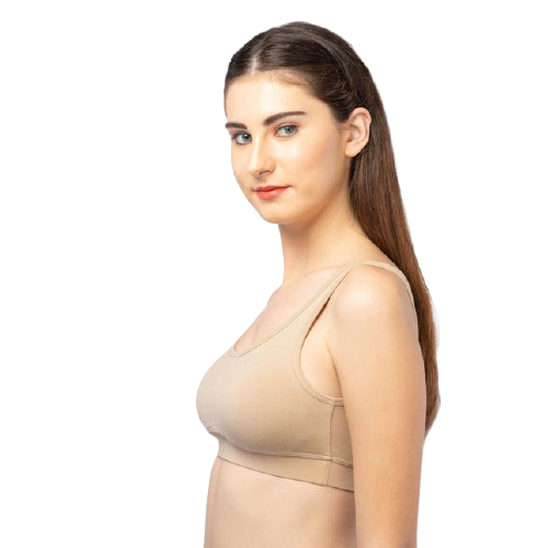 Lavos Comfort Bra | Sleep Bra | Night bra - comfortable every day slip on bra made from natural bamboo fabric LW1379-Comfort Bra-Skin
