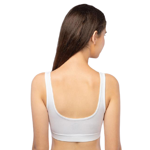 Lavos Comfort Bra | Sleep Bra | Night bra - comfortable every day slip on bra made from natural bamboo fabric LW1379-Comfort Bra-White