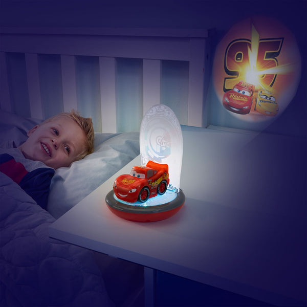 Cot and Candy Disney Cars Lightning Mcqueen 3-in-1 Magic Bedside Night Light, Torch And Projector