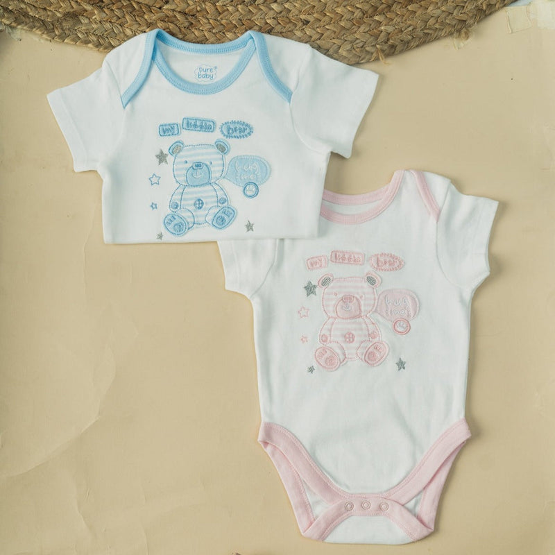 Cot and Candy Baby Bear Print Bodysuit