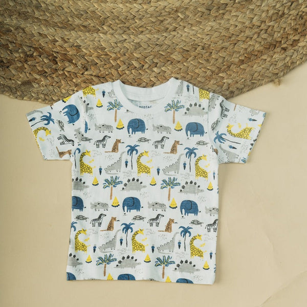 Cot and Candy Baby Animal Print Regular T-Shirt