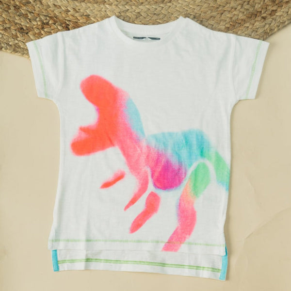 Cot and Candy Baby Girls Printed Short Sleeve T-Shirt