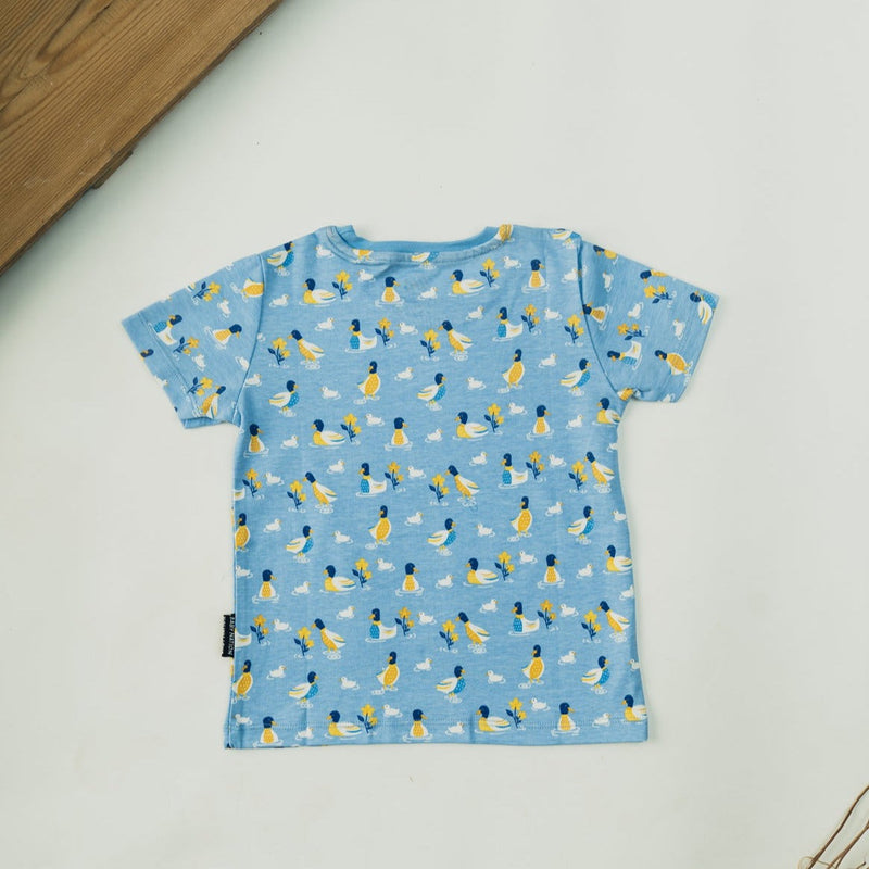 Cot and Candy Kids Unisex Duck Print Short Sleeve T-Shirt