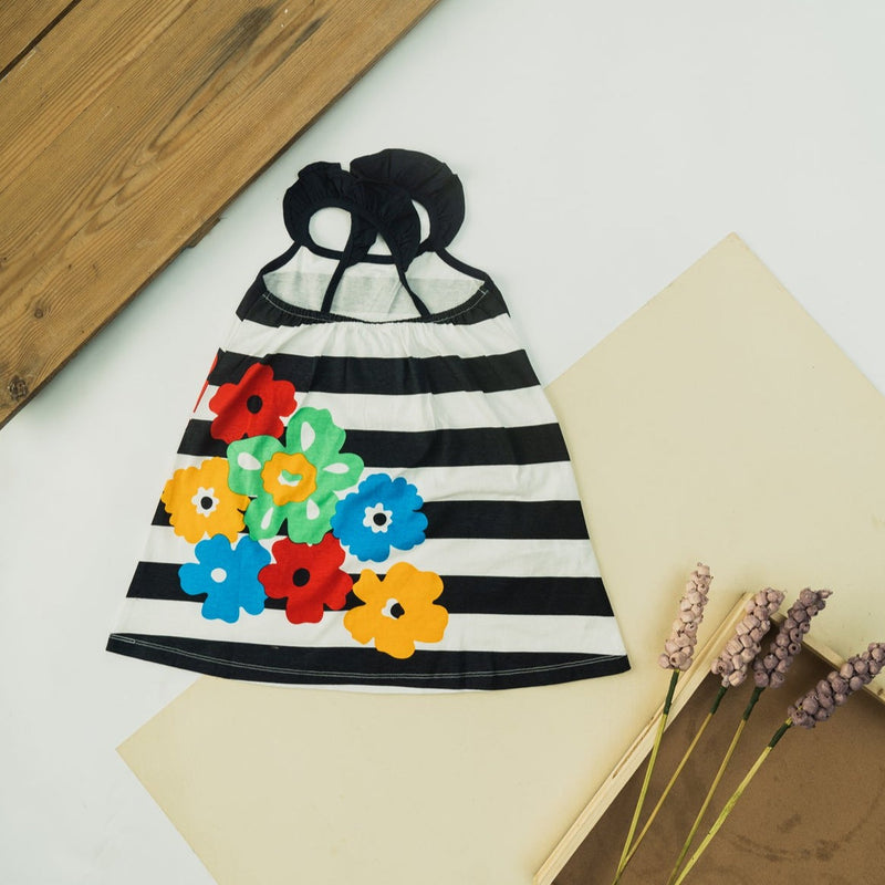 Cot and Candy Girls Stripes & Floral Dress