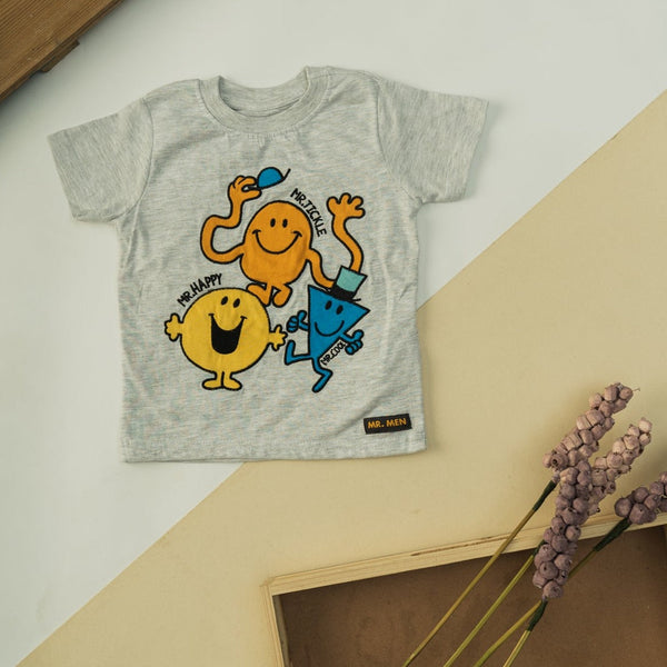 Cot and Candy Baby Boys Printed Short Sleeve Mr. Men T-Shirt