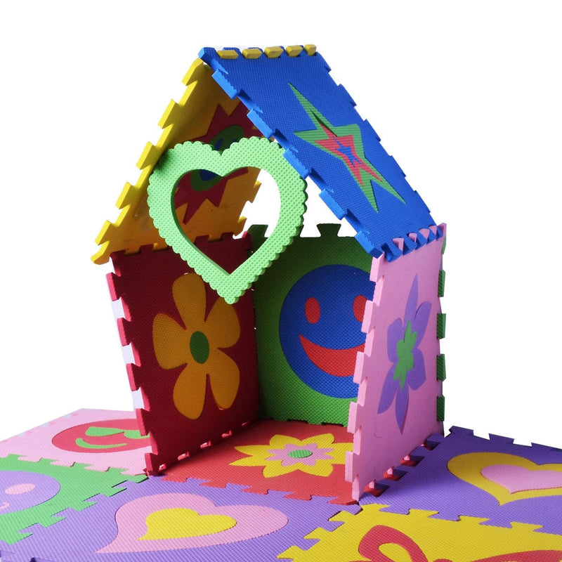 Planet of Toys EVA Foam Floor Play Mat for Kids | Interlocking Puzzle Foam Mat for Kids, Boy, Girls Toddlers - The Kids Circle