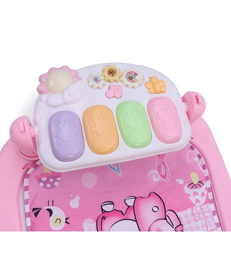 Planet of Toys Baby Gym Mat Play with Music and Piano for Crawling New Born Baby - Pink - The Kids Circle