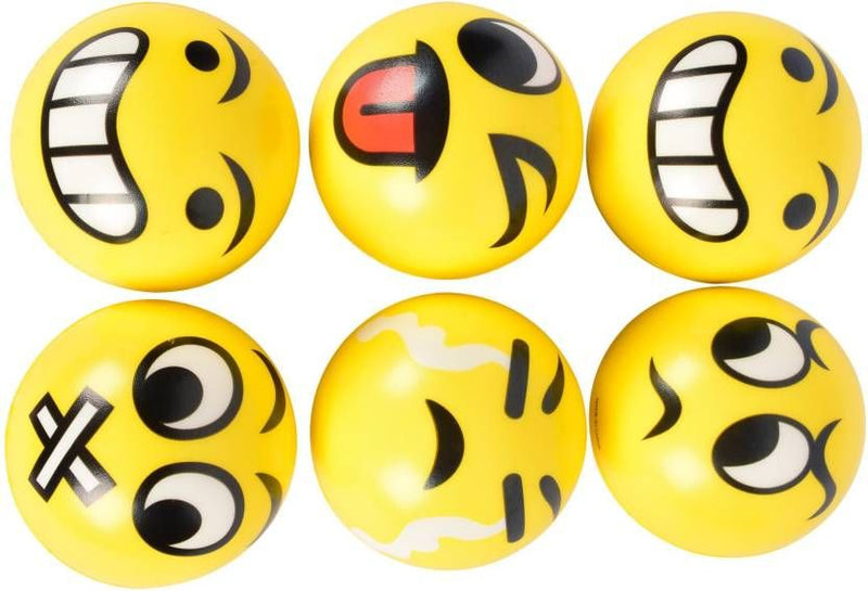 Planet of Toys Boys and Girls Cute Emoticon Balls for Kids (Set of 6) - The Kids Circle