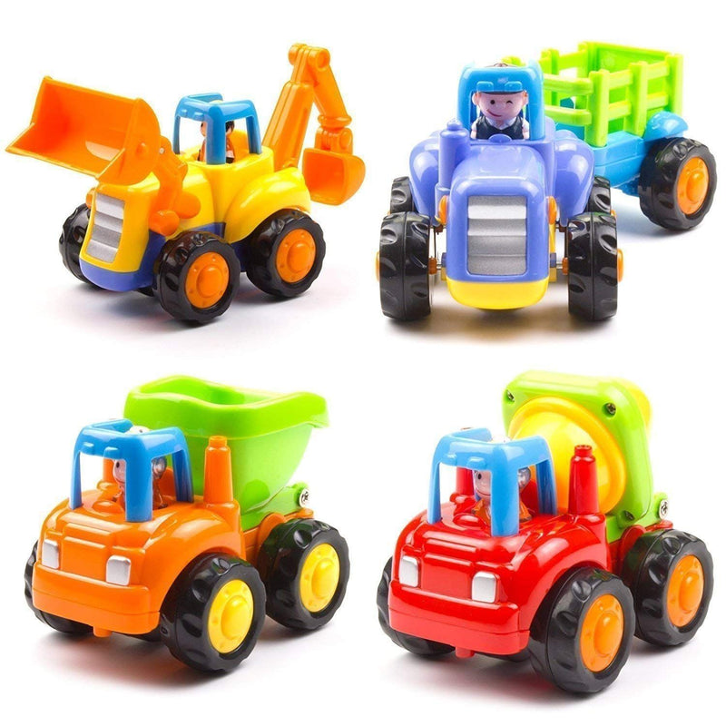 Planet of Toys Construction Automobiles Vehicles Toys for Kids | Construction Mini Truck for Toddlers (Pack of 4) - The Kids Circle