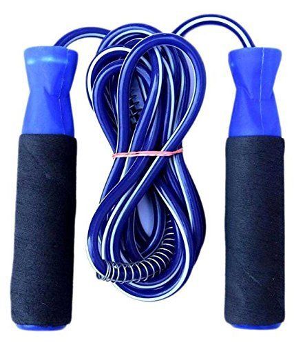 Planet of Toys Premium Quality Ball Bearing Skipping Rope Jumping Rope with Comfortable Foam Grip - Blue - The Kids Circle