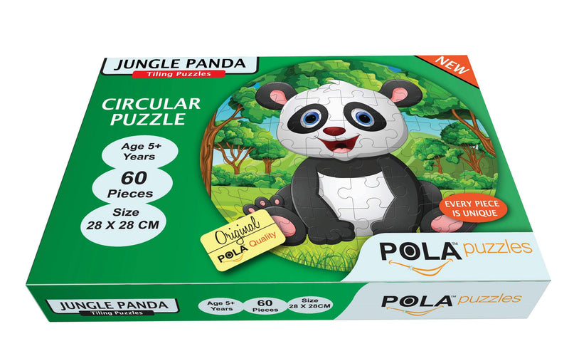 Pola Puzzles Jungle Elephant & Panda Puzzle Combo 2 In 1 Gift Pack 60 Pieces Tiling Puzzles Puzzles For Kids Age 5 Years And Above. Size: 28 Cm X 28 Cm - The Kids Circle