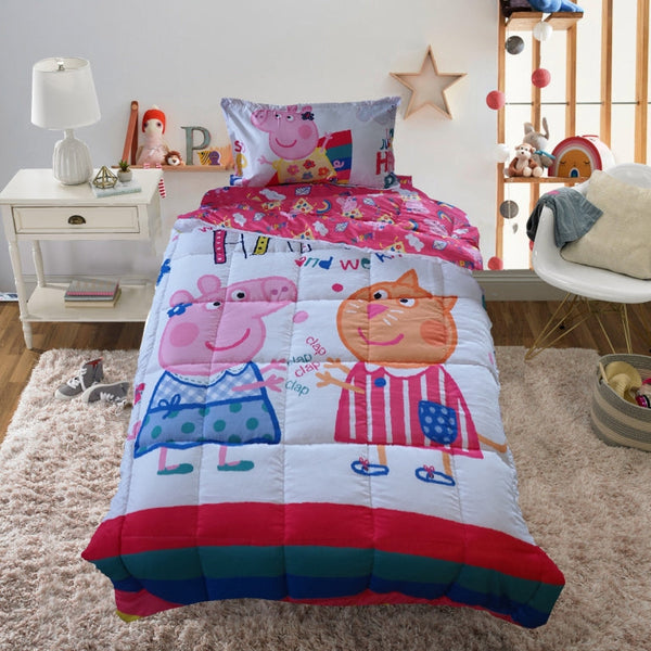 Cot and Candy Peppa Pig Be Happy Comforter Set