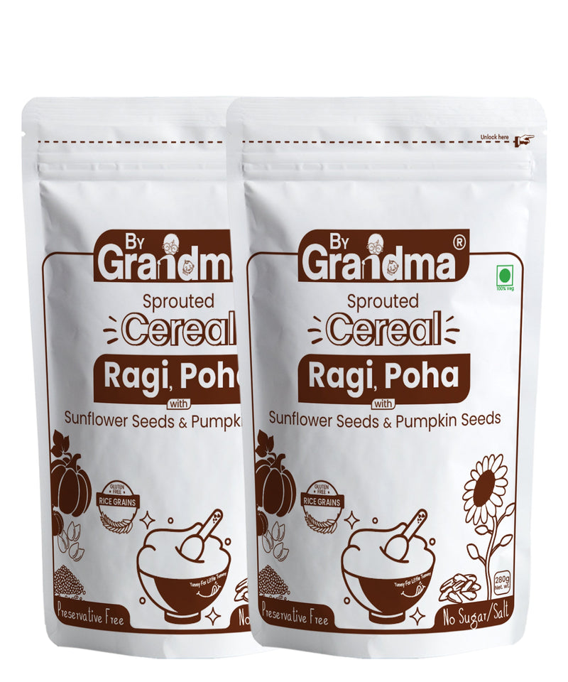 ByGrandma® Sprouted Ragi, Poha and Seeds Porridge Mix