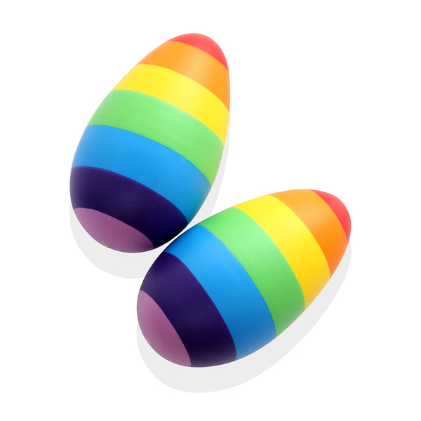 Nesta Toys Rainbow Wooden Egg Shaker -Set of 2 (0+ Years)