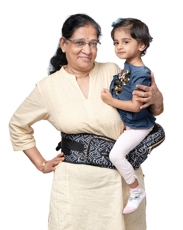 BUTT BABY CARRIER WITH HIP SEAT TRIBAL ROUTE  (for 5 months to 3 years or Upto 20 kgs)
