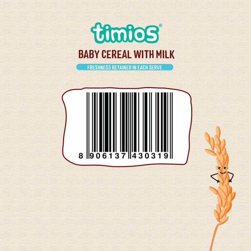 Timios Milk Based Baby Cereal - Rice Ragi
