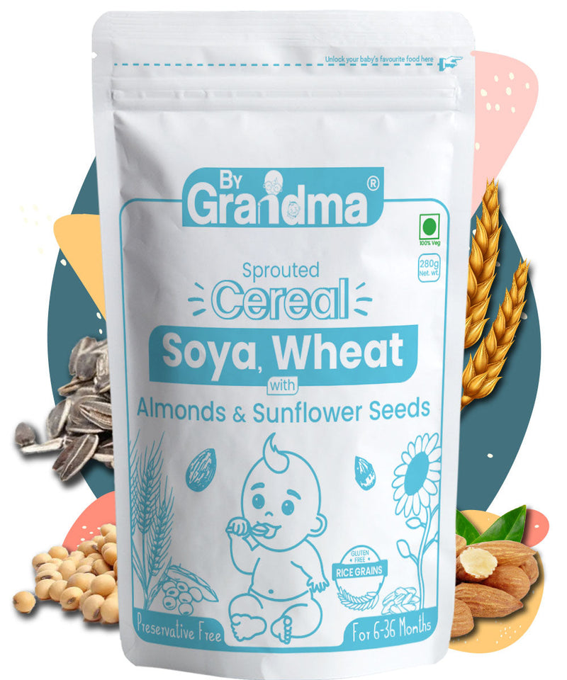 ByGrandma® Soya, Wheat, Almonds, Sunflower Seeds and Roasted Gram Porridge Mix - ByGrandma