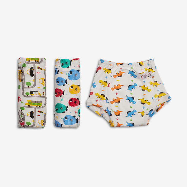 SuperBottoms Choose Print and Size for Third Padded Underwear - Pack of 3